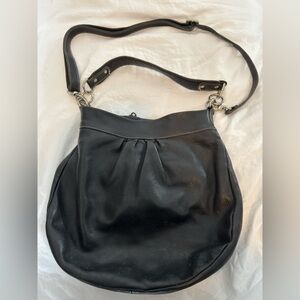 Roots Black Hobo Bag